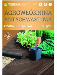 Agrowłóknina antychwastowa DUO-LINE 50 g brązowo-czarna 1,6 m