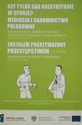 CZY TYLKO SĄD ROZSTRZYGNIE W SPORZE? [antykwariat]