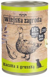 Wiejska Zagroda Kaczka z gruszką 400g dla psa