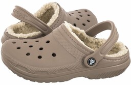 Klapki Crocs Classic Lined Clog Mushroom/Bone 203591-2YB (CR266-a)