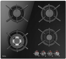 Płyta gazowa Amica PGCD6111AOB Czarna Palnik Wok