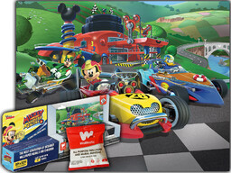 Mickey Mouse Racers Walltastic Fototapeta 3D+KLEJ