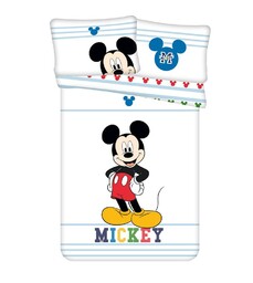 Jerry Fabrics Pościel bawełniana 100x135 Myszka Miki Mickey