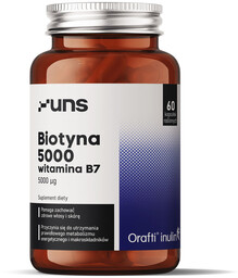 UNS Biotyna 5000 Witamina B7 60vegcaps