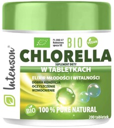 INTENSON Chlorella suplement diety 200 tabletek