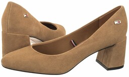 Czółenka Tommy Hilfiger TH Suede Mid Heel Block