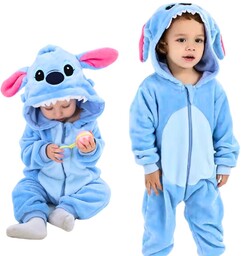 Piżama Onesie Kostium Przebranie Śpiochy Disney Stitch Niemowlę