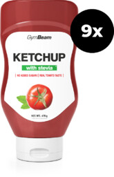 GymBeam Ketchup słodzony stewią 9 x 470 ml