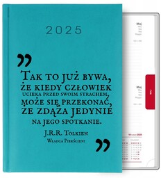 Kalendarz Turkusowy A5 2025 Prezent Z J.R.R. Tolkien