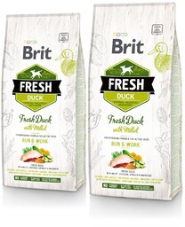 BRIT Fresh duck with millet active run &