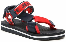 Sandały Pepe Jeans Pool Tape B PBS70056 Czerwony