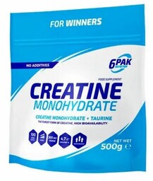 6PAK Creatine Monohydrate 500g natural
