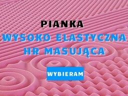 Pianka 90x200 wysokoelastyczna HR masująca 7 strefowa wkład