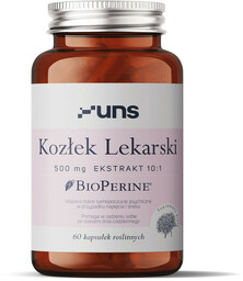 UNS Kozłek Lekarski 500mg Ekstrakt 10:1 60vegcaps