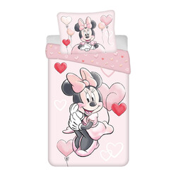 Jerry Fabrics Pościel bawełniana 140x200 Minnie Balloon 02