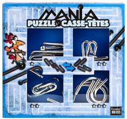 ŁAMIGłóWKI METALOWE 4 SZT PUZZLE MANIA NIEB. G3