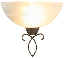 Lindby - Mohija Lampa Ścienna Alabaster White/Antique Gold