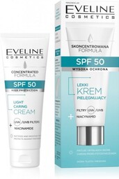 EVELINE SPF 50 Lekki Krem pielęgnujący Filtry+Niacynamid