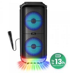 Media-Tech Głośnik BT POWER AUDIO MT3183 Karaoke/Bluetooth 5.3/FM/MP3/MicroSD/USB/AUX/Jack