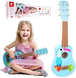 CLASSIC WORLD Drewniana Gitara Dla Dzieci Toucan