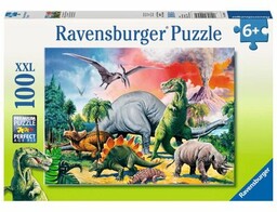 RAVENSBURGER Puzzle Premium Dinozaury 10957 (100 elementów)