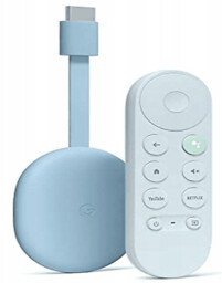 Odtwarzacz multimedialny GOOGLE Chromecast 4.0 Google TV Niebieski