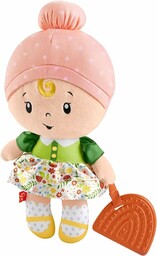 Fisher-Price Sensoryczna Lalka Przytulanka z dzwoneczkiem + Gryzak