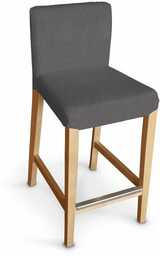 Pokrowiec na krzesło barowe Henriksdal krótki, grafitowy, krzesło