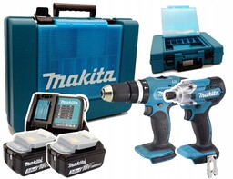 Makita DLX2142 Zestaw Combo wkrętarka zakrętarka DHP453 DTD156