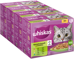 Pakiet Whiskas 1+ Adult, saszetki, 48 x 85