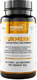 Human Protect Turmeric + Ginger Root - 60vcaps.