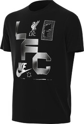 Nike Top Liverpool Fc Unisex Futura Tee, Black,