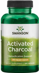 Węgiel Drzewny Aktywny (Activated Charcoal), Swanson, 120 kapsułek