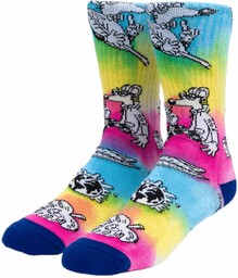 skarpetki HUF (STEVEN HARRINGTON) CREW SOCKS Tie Dye