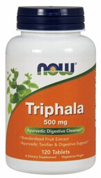 Triphala 500 mg, NOW Foods, 120 tabletek