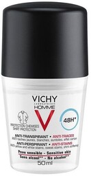 VICHY Homme Antyperspirant 48-godzinna ochrona przeciw plamom roll-on,