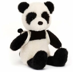 MASKOTKA JELLYCAT - PLUSZOWY MIŚ PANDA Z PLECACZKIEM