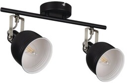 KANLUX Lampa sufitowa Derato EL-2I B-SR Czarno-srebrny