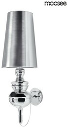 MOOSEE lampa ścienna QUEEN 15 srebrna