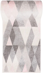 Profeos Szaro-różowy chodnik dywanowy nowoczesny - Fuwi 5X
