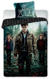 Faro Pościel bawełniana 160x200 Harry Potter 003 czarna