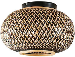 Lindby - Nerys Lampa Sufitowa Black/Wood