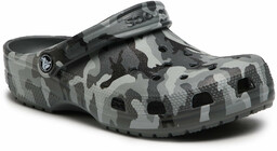 Klapki Crocs Classic Printed Camo Clog 206454 Szary