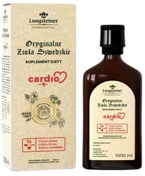 Langsteiner Oryginalne Zioła Szwedzkie Cardio, 1000ml