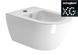 Bidet podwieszany 55x36 cm+ elementy montażowe biały połysk