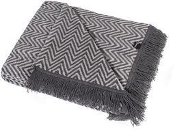 Koc Cosy Home 150x200cm Grey Chevron, 150 x