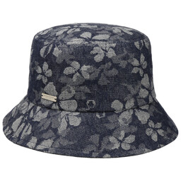 Kapelusz Rybaka Denim Flower Bucket by Seeberger, denim,