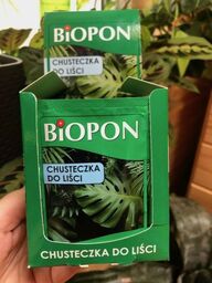 Wygodna chusteczka do liści Biopon >>> zestaw 15