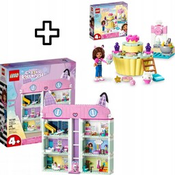 Zestaw 2 Lego Gabby's Dollhouse Koci Domek Gabi