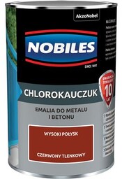 Emalia chlorokauczukowa Czerwony Tlenkowy 0,9 l NOBILES